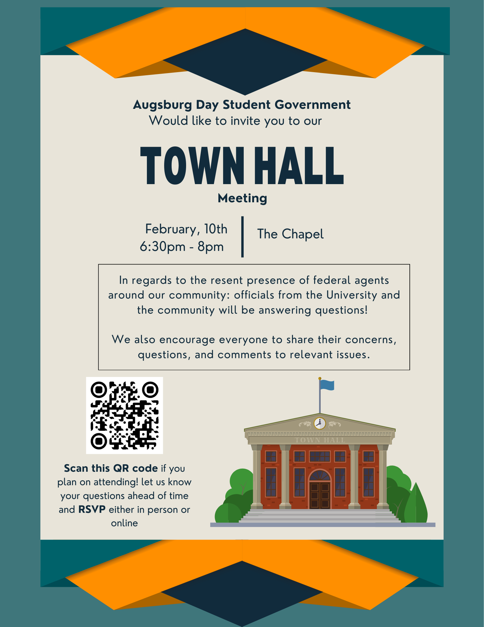 Augsburg Day Student Government Town Hall